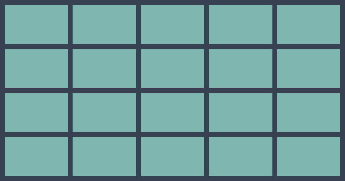 Tile grid with emphasized grout joints - grout volume calculator