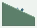 Graded ground sloping away with a water droplet - drainage slope calculator