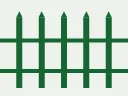Picket fence with rails - fence material calculator