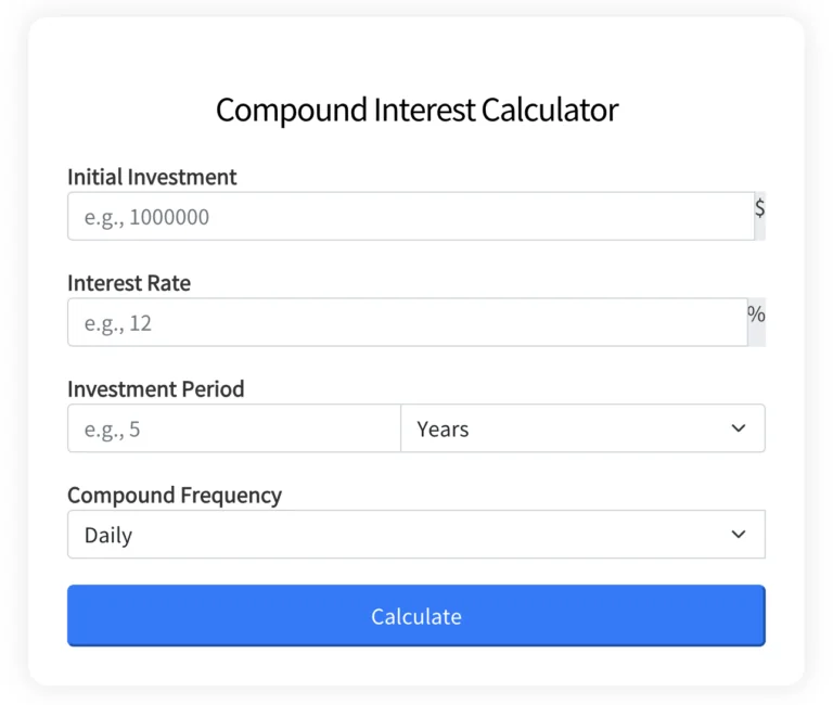 Lee más sobre el artículo Compound Interest Calculator – Let’s Utilize the Magic of Compound Interest