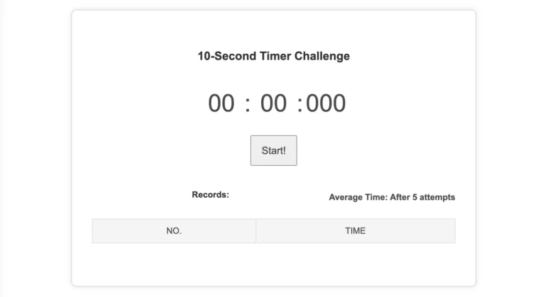 Lire la suite à propos de l’article 10 Second Reaction Time Test